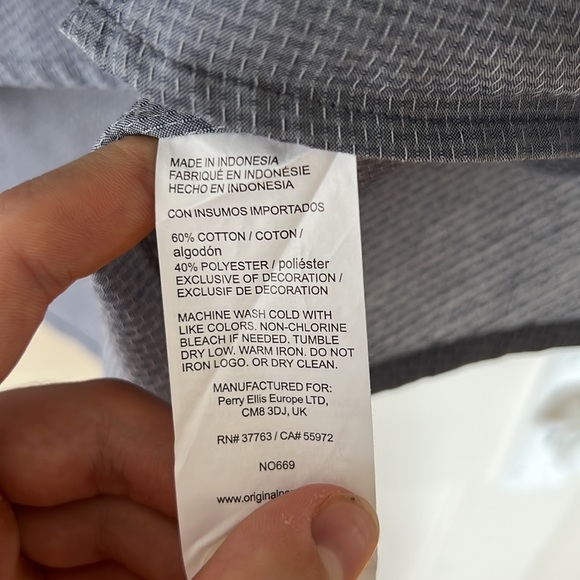 Penguin men’s medium short sleeved button down shirt - Picture 4 of 4